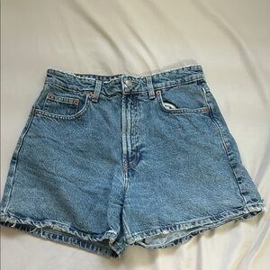 Zara Light Blue Jean Shorts